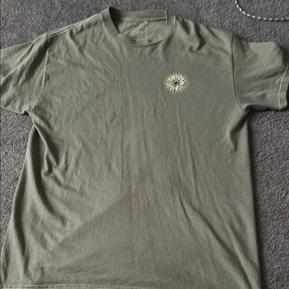 Super Cute Green Flower Tee